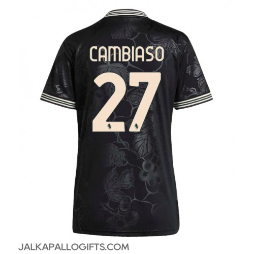 Juventus Andrea Cambiaso #27 Kolmaspaita Naiset 2025-26 Lyhythihainen